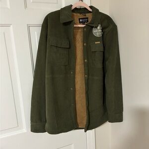 Matix corduroy shirt jacket